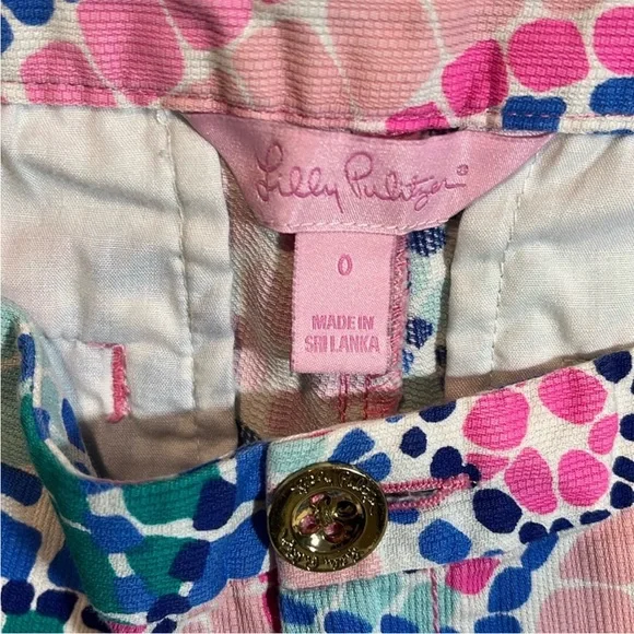 Lilly Pulitzer Shorts Bundle (3) sz 0 Pink Seersucker Tropical Resort Preppy - Picture 10 of 16